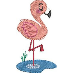 Matriz De Bordado Flamingo 14