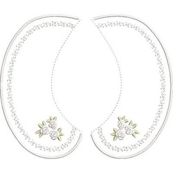 Diseño Para Bordado Collar Bebé 6 Talla S