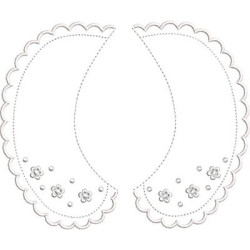 Embroidery Design Baby Collar 16 Size S