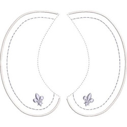 Embroidery Design Baby Collar 17 Size S