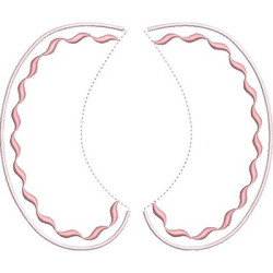 Embroidery Design Baby Collar 3 Size S