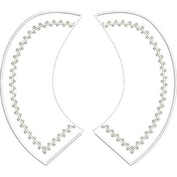 Embroidery Design Baby Collar 1 Size S