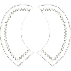 Diseño Para Bordado Collar Bebé 1 Talla S