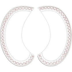 Embroidery Design Baby Collar 15 Size S