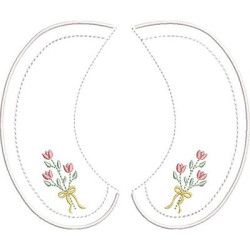 Embroidery Design Baby Collar 7 Size S