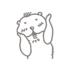 Embroidery Design Otter Contoured