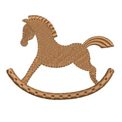 Diseño Para Bordado Caballo Mecedora