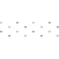 Matriz De Bordado Barrado De Corações 4
