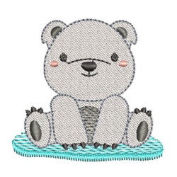 Embroidery Design Polar Bear Baby