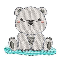 Matriz De Bordado Urso Polar Baby