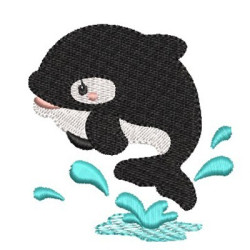 Embroidery Design Baby Whale