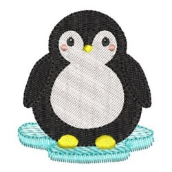 Diseño Para Bordado Bebé Pingüino