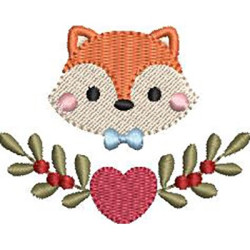 Embroidery Design Frame Baby Fox 4