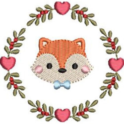 Embroidery Design Frame Baby Fox 5