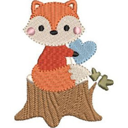 Embroidery Design Baby Fox In The Trunk 3