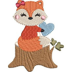Embroidery Design Baby Fox In The Trunk 4
