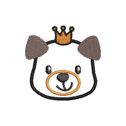 Embroidery Design Pet Dog King