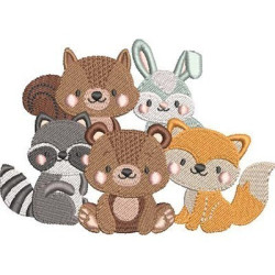Embroidery Design Friends Of The Forest