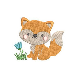 Embroidery Design Baby Fox 5