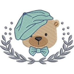 TEDDY BEAR IN ACACIA FRAME 3