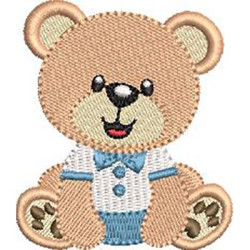 Embroidery Design Teddy Bear Sitting