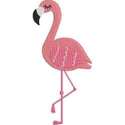Embroidery Design Flamingo Cute 2