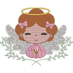 Embroidery Design Angel Girl Saying Prayer 2