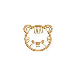 Embroidery Design Contoured Tiger Head