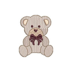 Embroidery Design Sitting Bear
