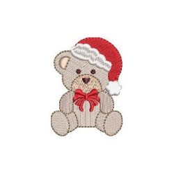 Embroidery Design Christmas Bear
