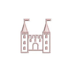 Embroidery Design Princess Castle