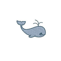 Embroidery Design Small Whale