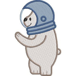 Matriz De Bordado Urso Astronauta