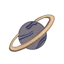 Diseño Para Bordado Planeta Saturno