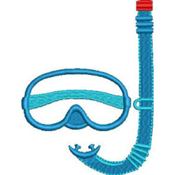 Diseño Para Bordado Máscara De Buceo Para Niños