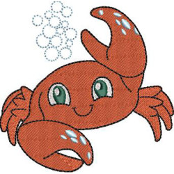Embroidery Design Baby Crab
