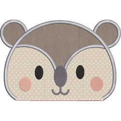 Embroidery Design Koala Applied 1