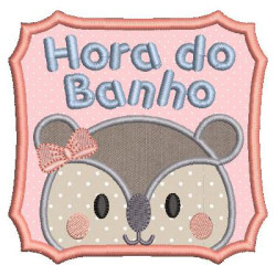 Matriz De Bordado Hora Do Banho Coala Aplicado 2