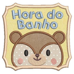 Matriz De Bordado Hora Do Banho Macaquinho Aplicado 2