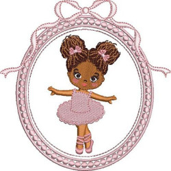 Embroidery Design Ballerina In The Frame 6