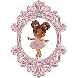 Embroidery Design Ballerina In The Frame Provence