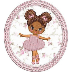Embroidery Design Ballerina In The Frame 7