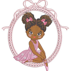 Embroidery Design Ballerina In The Frame 9