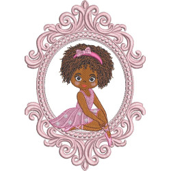 Embroidery Design Ballerina In The Frame Provence 2