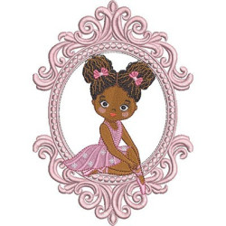 Embroidery Design Ballerina In The Frame Provence 3