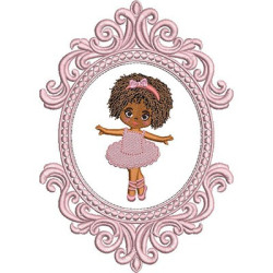 Embroidery Design Ballerina In The Frame Provence 4