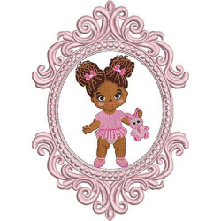 Embroidery Design Ballerina In The Frame Provence 5