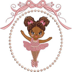 Embroidery Design Ballerina In The Frame 15
