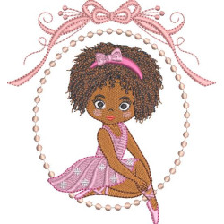 Embroidery Design Ballerina In The Frame 14
