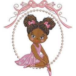 Embroidery Design Ballerina In The Frame 16